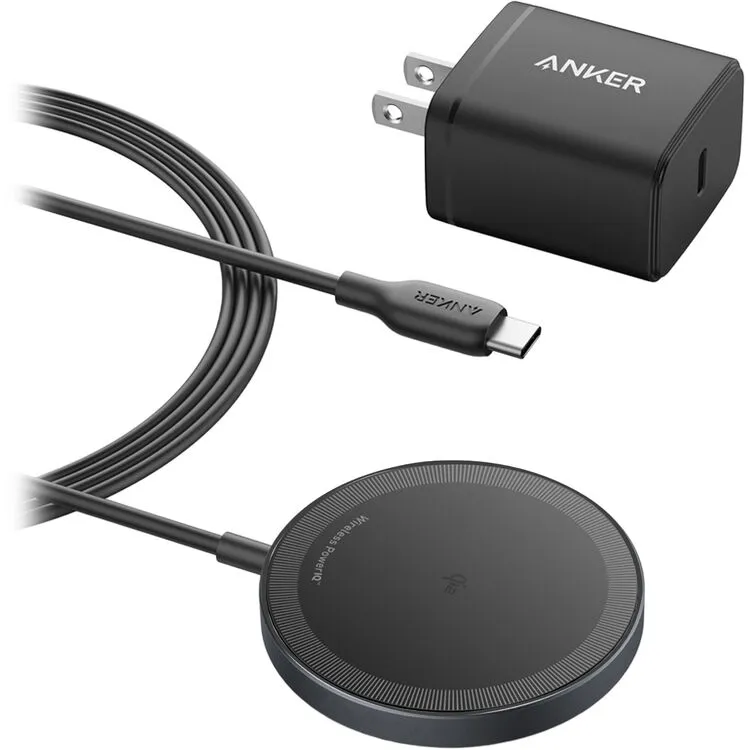 [B25M2J11-1] Anker 15W Zolo Magnetic Wireless Charger Black