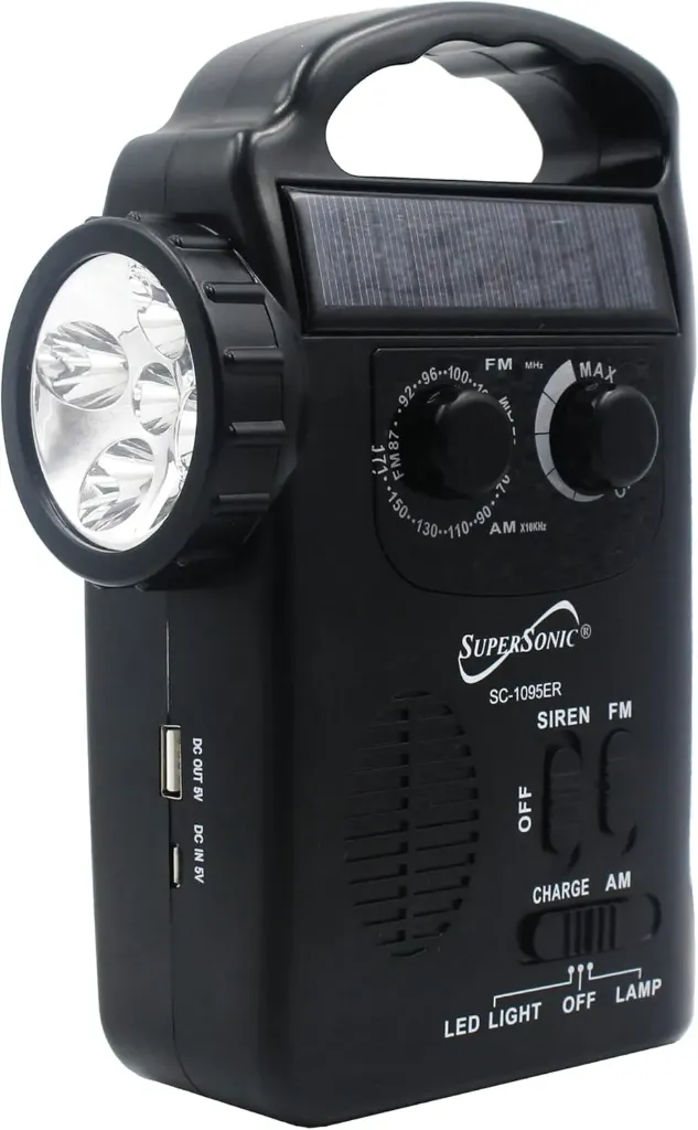 Supersonic Torch & Flashlight Radio