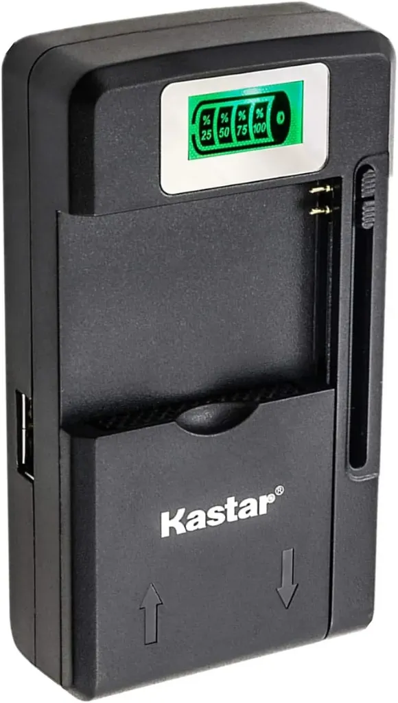 Kastar Travel Charger for Li-Ion Batteries w/ LCD