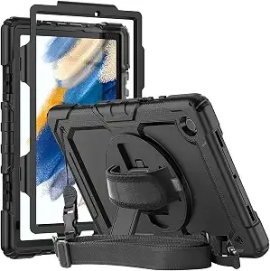 Herize Samsung Galaxy Tab A8 10.5" Case w/ Strap