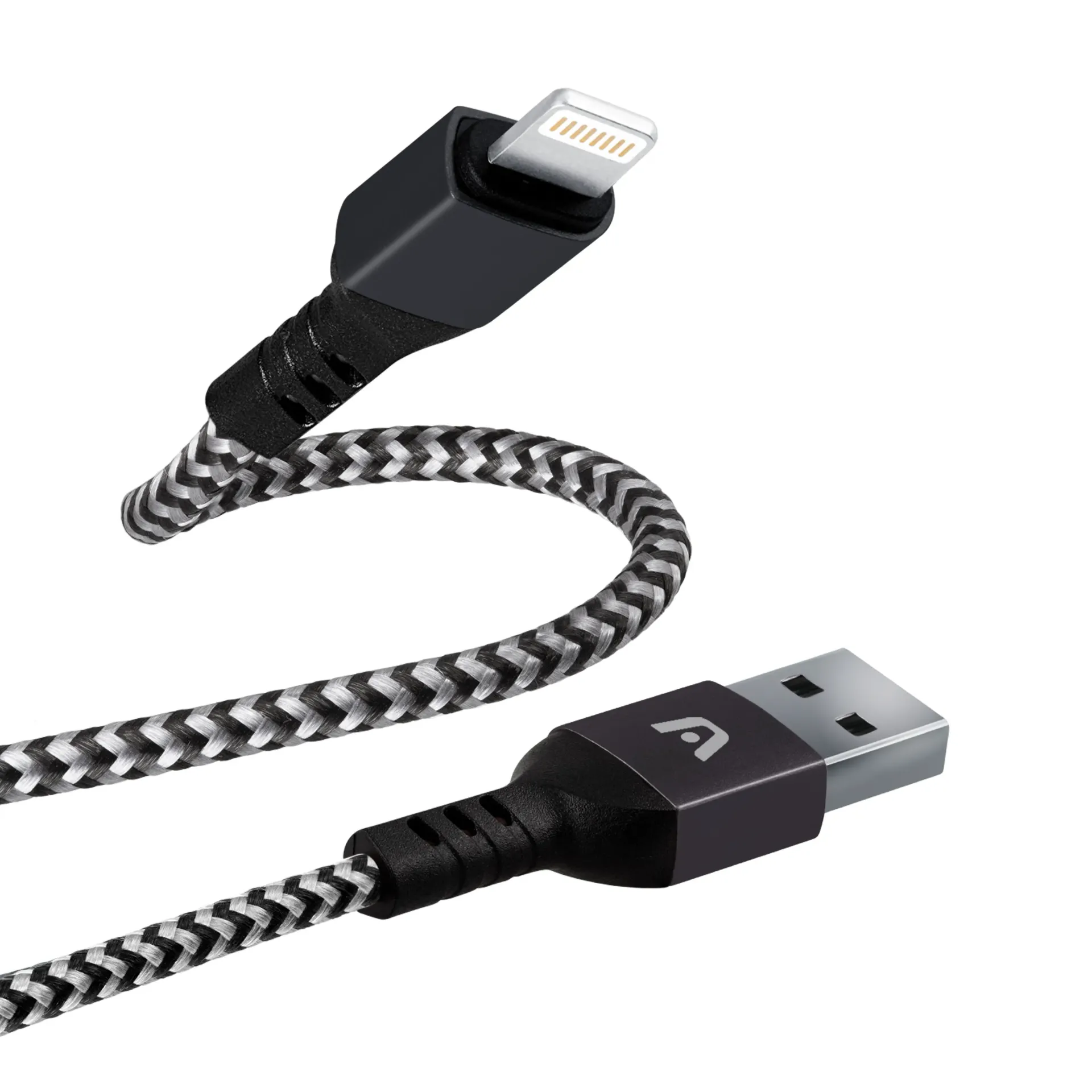 [ARG-CB-0023BK] Argom Dura Form Lightning to USB-A Cable 6ft/1.8m Black