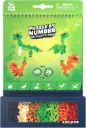 PLUS PLUS Puzzle By Number Activity Pad, Dinosaurs - Mini Building Blocks Set