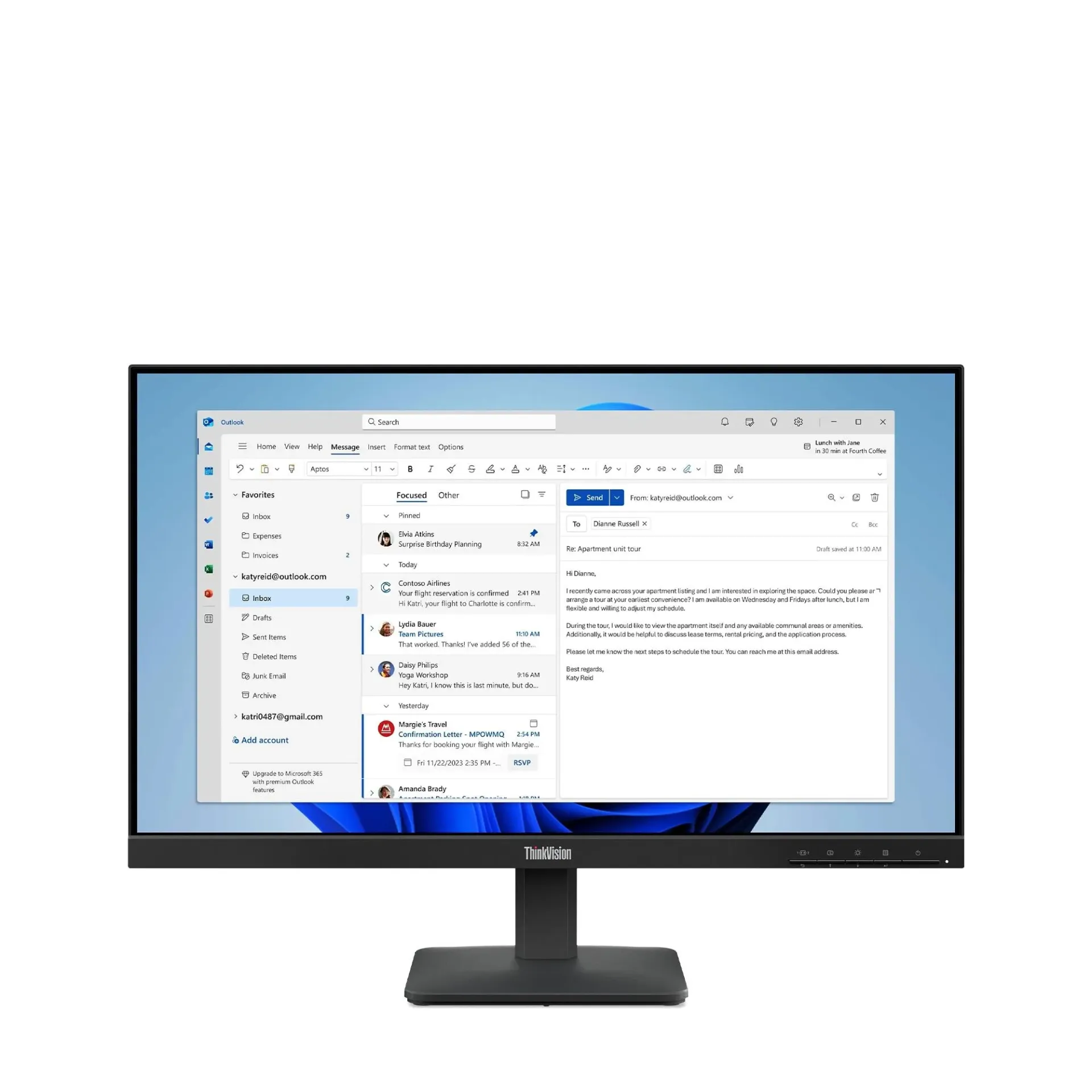 Lenovo ThinkVision S24-4e 23.8" 16:9 IPS Monitor