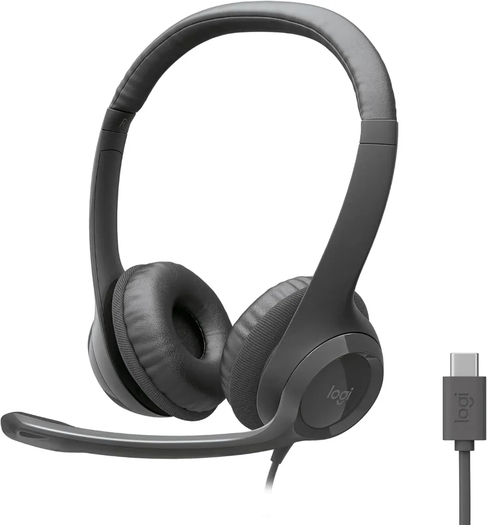 [981-001574] Logitech H391 USB-C Stereo Headset w/ Noise Cancelling