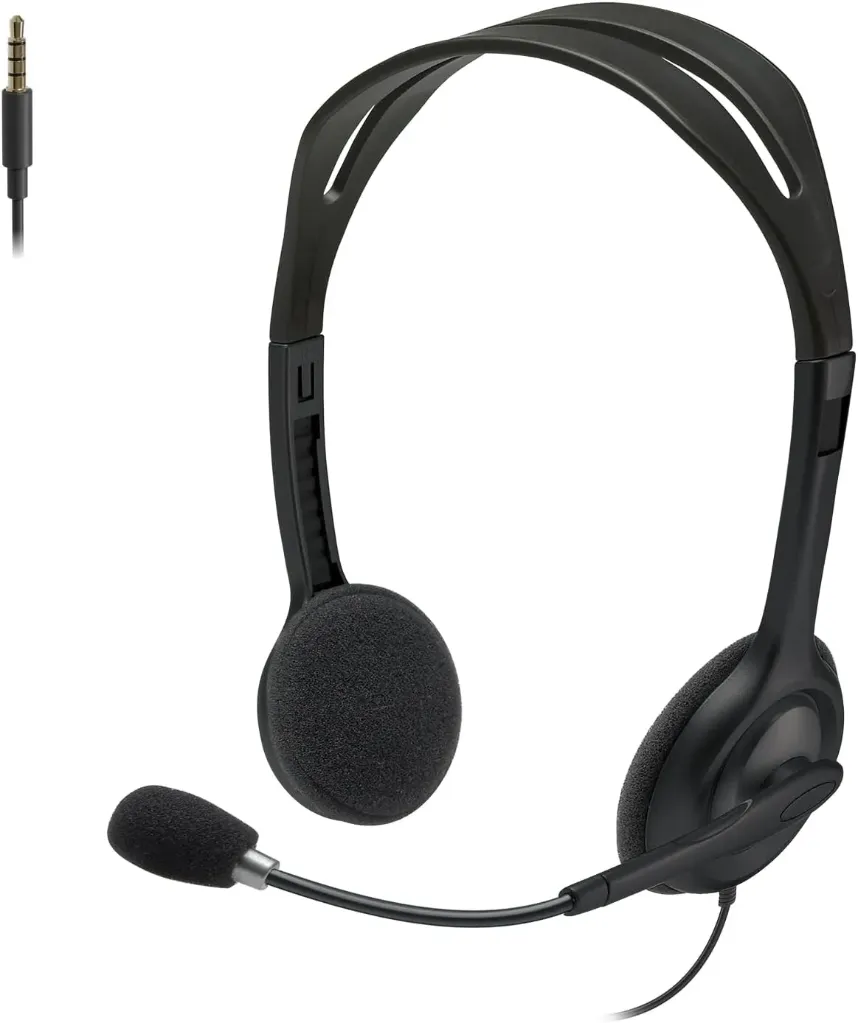 [981-000612] Logitech H111 On-Ear Stereo 3.5mm Headset